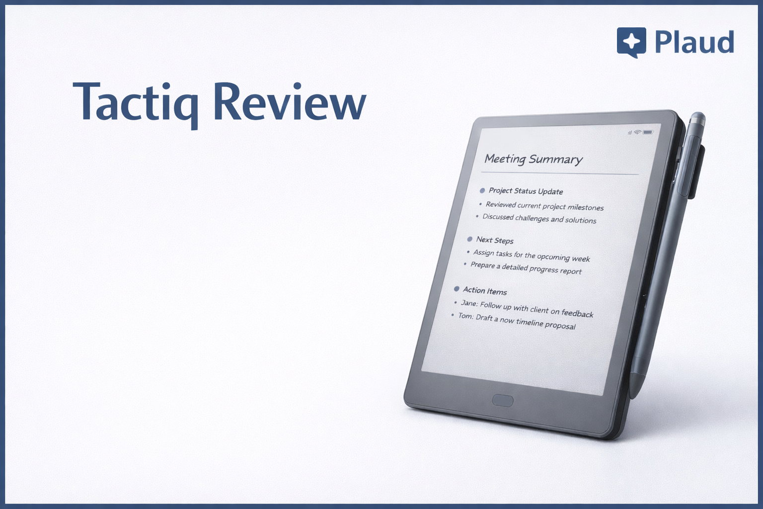 Tactiq review