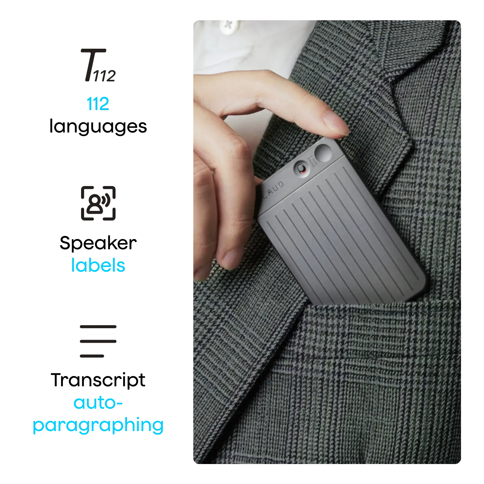 แพ็กเกจ Plaud Note & AI รายปี Pro