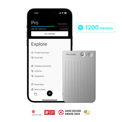 Plaud Note & AI Annual Pro Plan