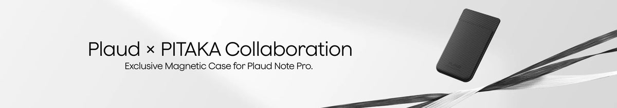 Plaud x PITAKA Collaboration: Exclusive black magnetic case for Plaud Note Pro.
