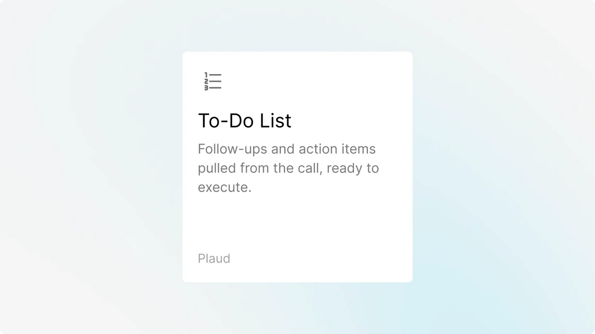 Plaud for To-Do list templates user interface screen.