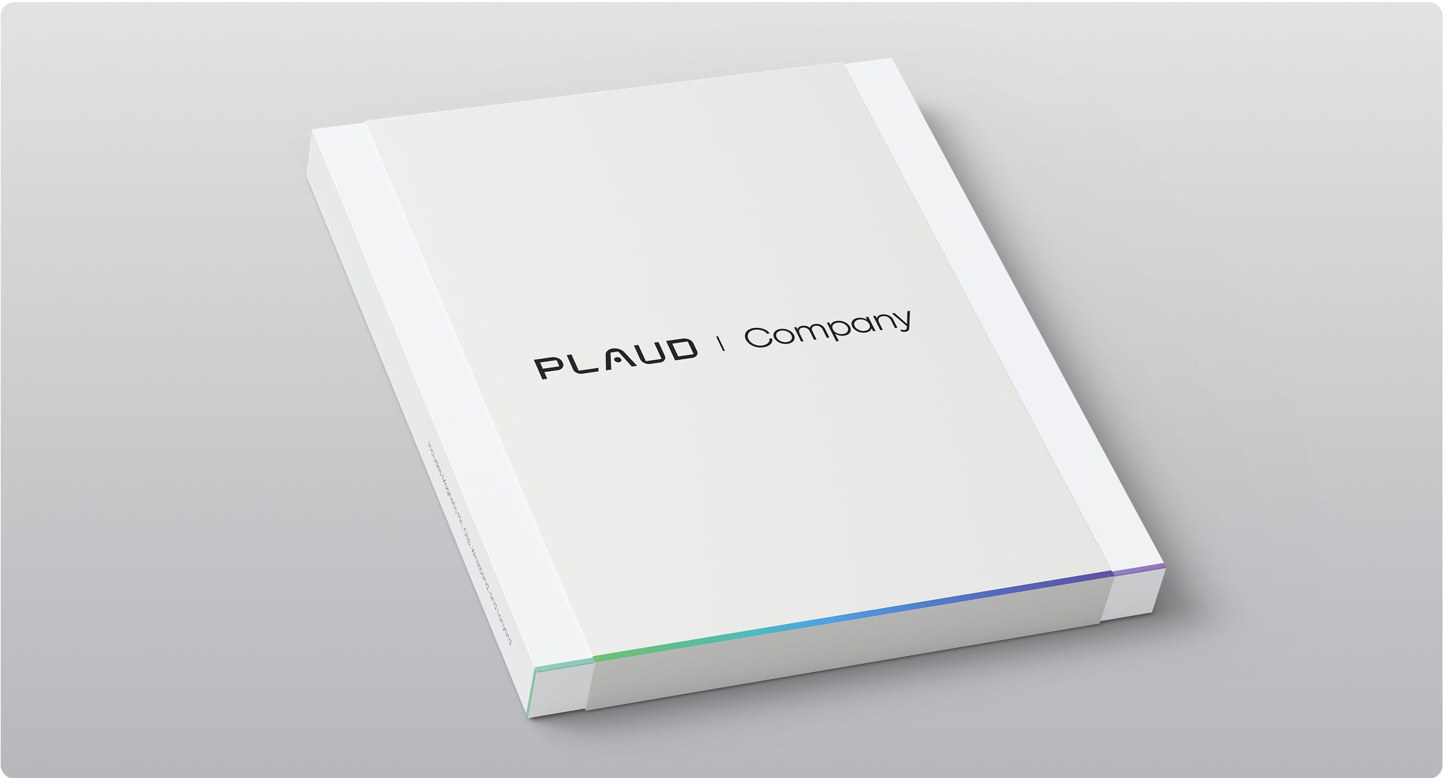 White Plaud Company packaging or document featuring the brand logo.
