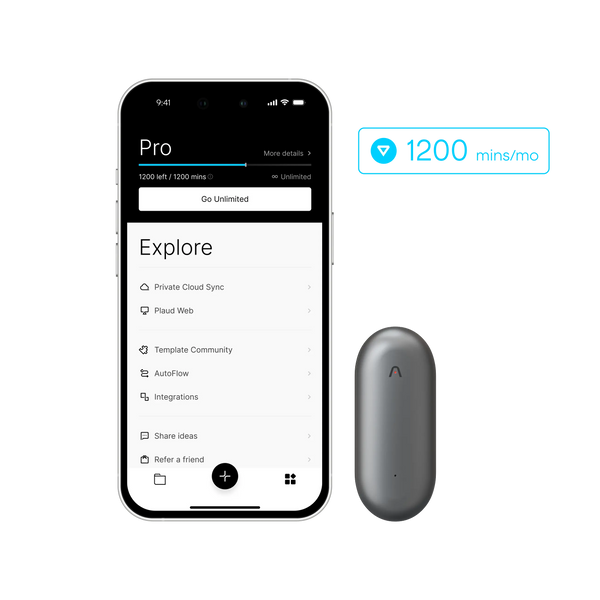 Plaud NotePin & AI Annual Pro Plan