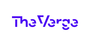 The Verge logo in purple.
