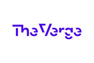 The Verge logo in purple.