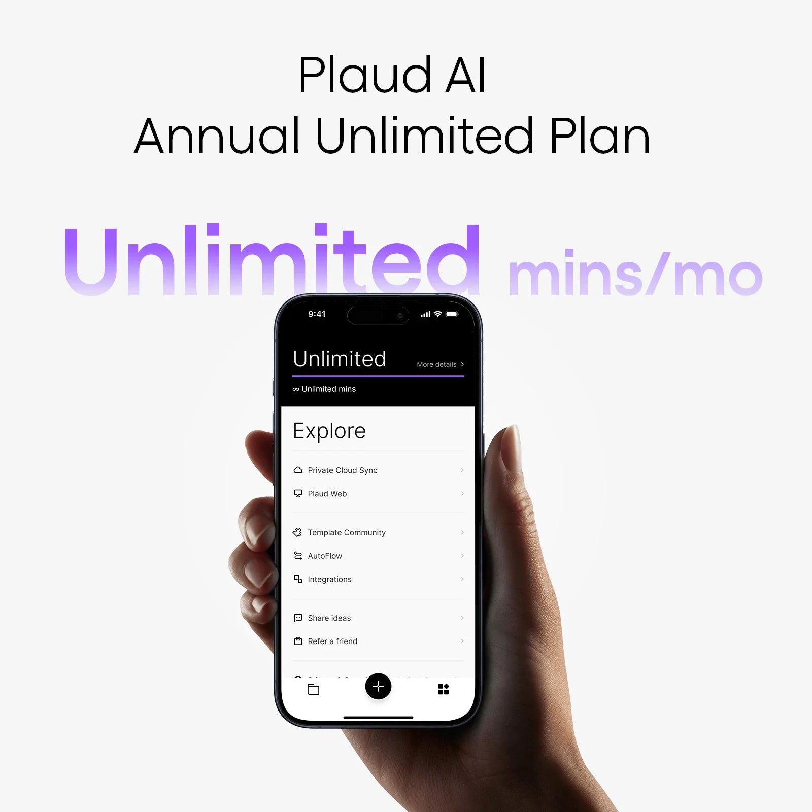Plaud Intelligence Unlimited Plan - Monthly